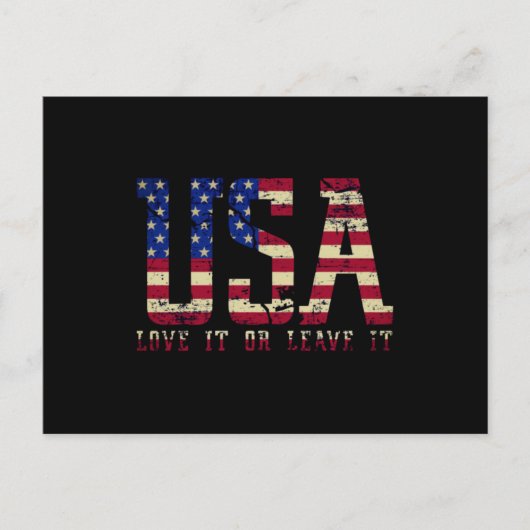 De VS houden ervan of laten het weg Briefkaart (Voorkant)
