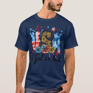 De VS in God vertrouwen op 4 juli - Zonnebloem T-shirt