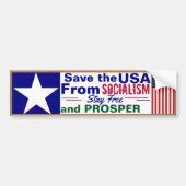 De VS redden van het socialisme Bumpersticker (Voorkant)