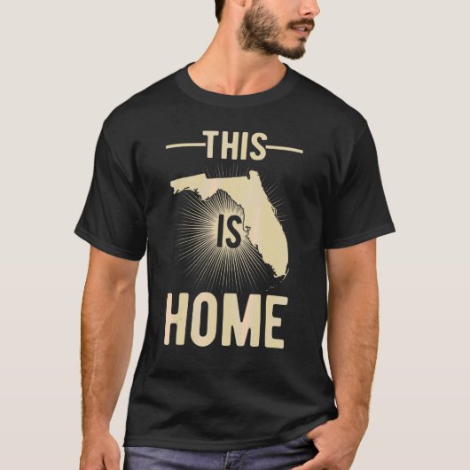 De VS-staat is de thuiskaart van Florida T-shirt (Voorkant)
