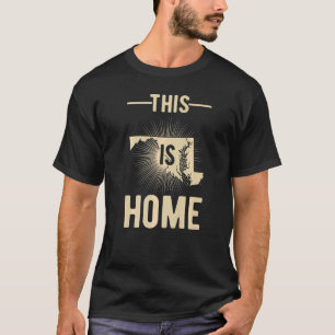 De VS staat op straat Dit is de thuiskaart Marylan T-shirt