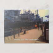 De VS Sullivanen (DD-537) Briefkaart (Voorkant)
