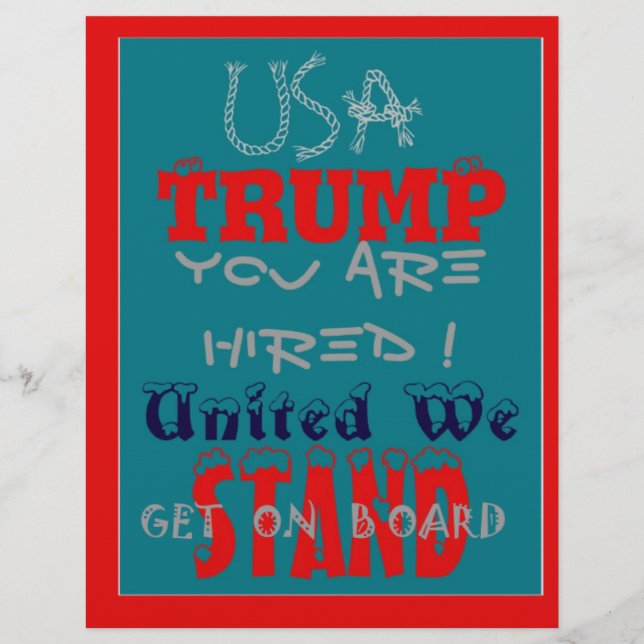De VS Trump die je bent gehuurd. United we staan a (Voorkant)