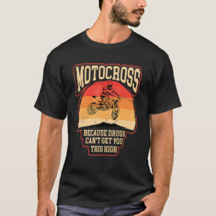 De vuile fietsprietmotocross zorgt ervoor dat je h t-shirt