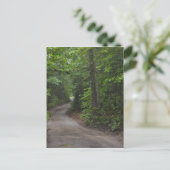 De vuile weg in de zomer briefkaart (Staand voorkant)
