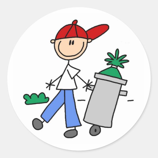 De vuilnisbak Sticker eruit halen (Voorkant)