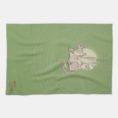 De vuist van de Keukenofficiële Tea Towl Theedoek (Horizontaal)