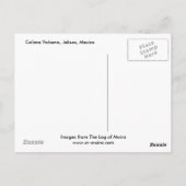 De Vulkaan van Colima, Jalisco, Mexico Briefkaart (Achterkant)