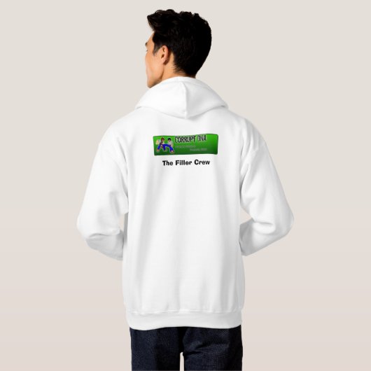 De vulkaanbemanning hoodie (Achterkant volledig)