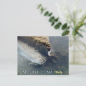 De vulkaanuitbarsting van Etna in 2002 Briefkaart (Staand voorkant)