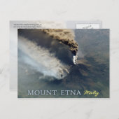 De vulkaanuitbarsting van Etna in 2002 Briefkaart (Voorkant / Achterkant)