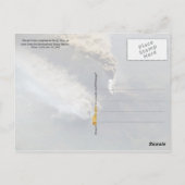 De vulkaanuitbarsting van Etna in 2002 Briefkaart (Achterkant)