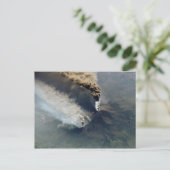 De vulkaanuitbarsting van Etna in 2002 Briefkaart (Staand voorkant)