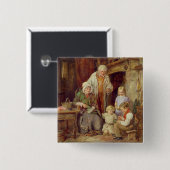 De vullingen vierkante button 5,1 cm (Voorkant /achterkant)