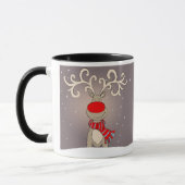 De vun-rendierendrager Santa komt mok aan (Links)