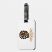 De vurige majesteit bagagelabel (Achterkant verticaal)