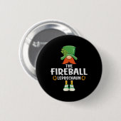 De Vuur Leprechaun St. Patrick's Dag Feest Ronde Button 5,7 Cm (Voorkant /achterkant)