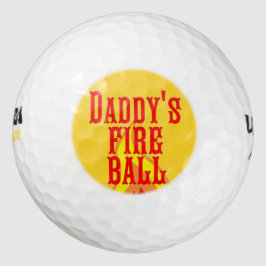 De vuurbal van papa golfballen