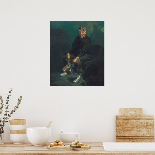 De vuurboer - George Luks Fine Art Poster (Keuken)