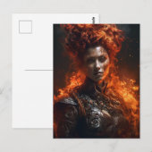 De vuurgodin briefkaart (Voorkant / Achterkant)