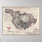 De vuurkaart van San Francisco - BigMap van 1908 ( Poster (Voorkant)