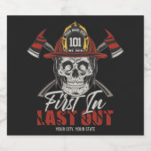 De Vuurman van de NAAM van de douane eerst uit Vuu Bier Etiket (Enkel label)