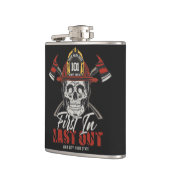 De Vuurman van de NAAM van de douane eerst uit Vuu Heupfles (Links)