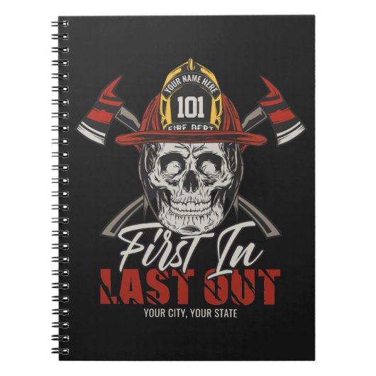 De Vuurman van de NAAM van de douane eerst uit Vuu Notitieboek (Voorkant)