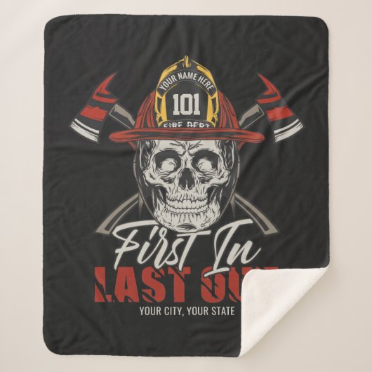 De Vuurman van de NAAM van de douane eerst uit Vuu Sherpa Deken (Voorkant)