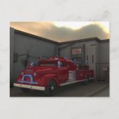 De vuurmotor briefkaart (Voorkant)