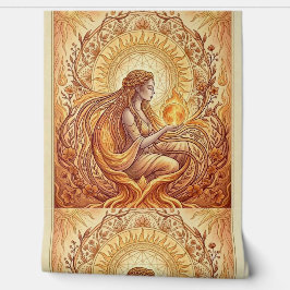 De Vuurpriesteres Behang