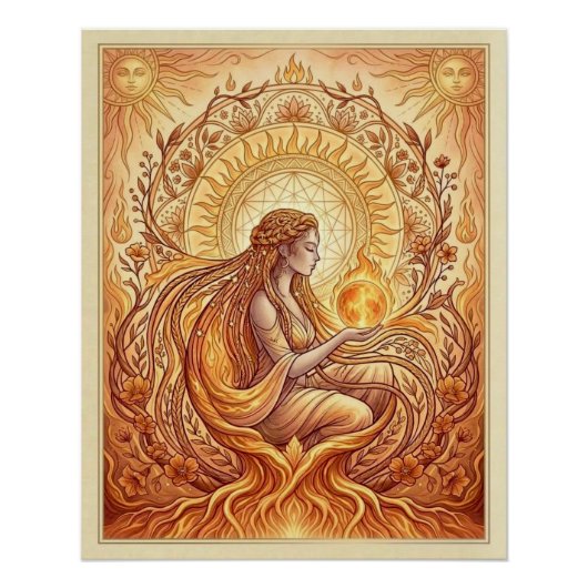 De Vuurpriesteres  Perfect Poster (Voorkant)