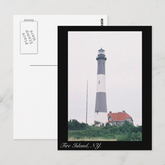 De vuursteentekaart briefkaart (Voorkant / Achterkant)