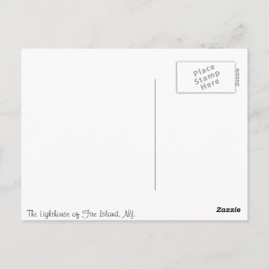 De vuursteentekaart briefkaart (Achterkant)