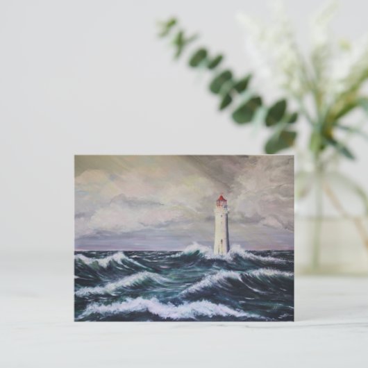 De vuurtoren briefkaart (Staand voorkant)