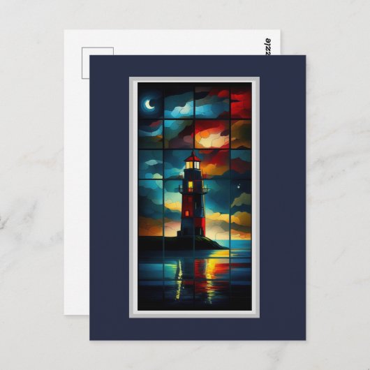 De vuurtoren briefkaart (Voorkant / Achterkant)