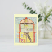 De vuurtoren briefkaart (Staand voorkant)