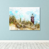 De vuurtoren canvas afdruk (Insitu (Houten vloer))