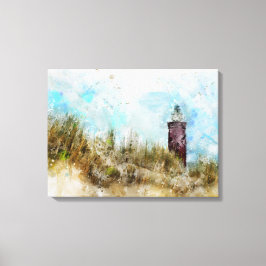 De vuurtoren canvas afdruk
