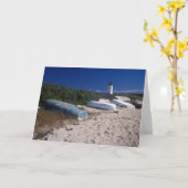 De Vuurtoren en de Boten van Edgartown Kaart (Gele Bloem)