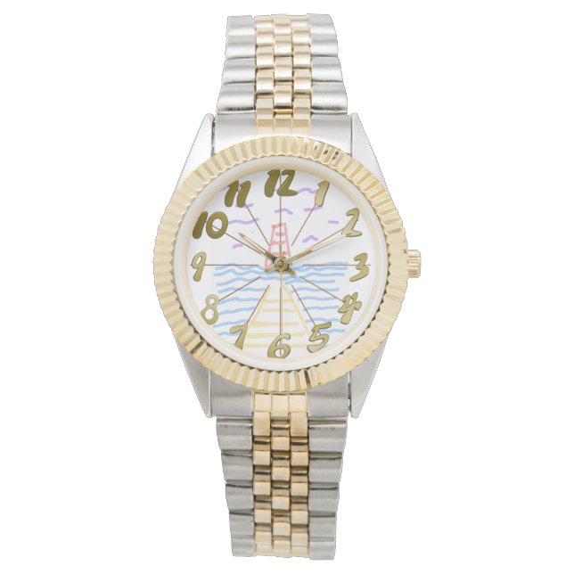 De vuurtoren en de Pier eWatch Horloge (Voorkant)