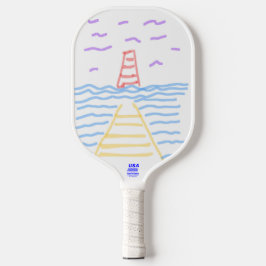 De vuurtoren en de pier pickleball paddle
