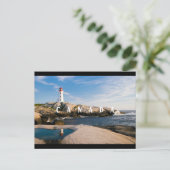 De vuurtoren - groeten uit Canada Briefkaart (Staand voorkant)