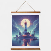 De vuurtoren hangend wandkleed (Voorkant)