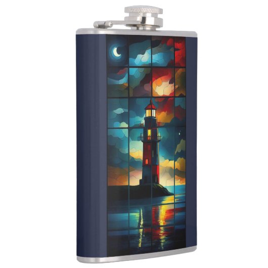 De vuurtoren heupfles (Rechts)