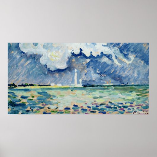 De vuurtoren in Gatteville Poster (Voorkant)