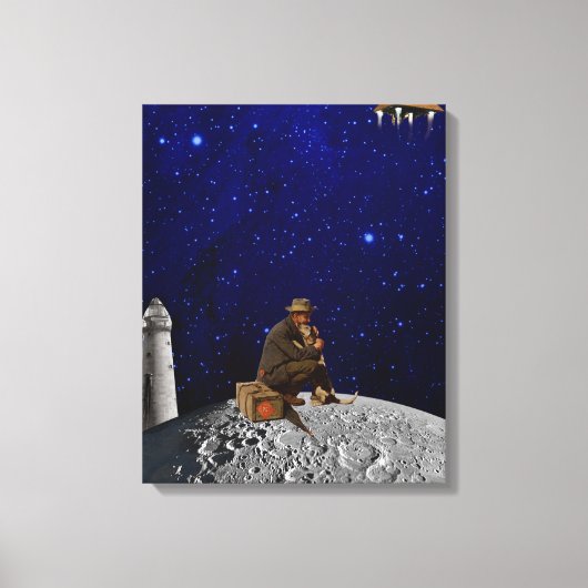 De vuurtoren keerde terug naar huis canvas afdruk (Voorkant)