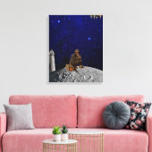 De vuurtoren keerde terug naar huis canvas afdruk (Insitu (Woonkamer))