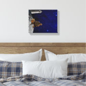 De vuurtoren keerde terug naar huis canvas afdruk (Insitu (Slaapkamer))