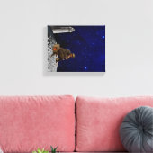 De vuurtoren keerde terug naar huis canvas afdruk (Insitu (Woonkamer))